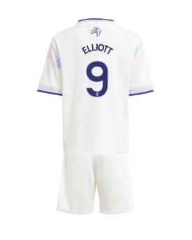 Billige Fotballdrakt Aston Villa Harvey Elliott #9 Replika Tredjedraktsett Barn 2025-26 Kortermet (med bukser)